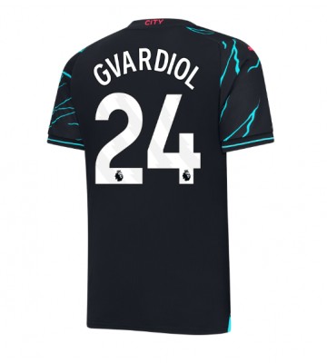 Manchester City Josko Gvardiol #24 Tredje trøje 2023-24 Kort ærmer